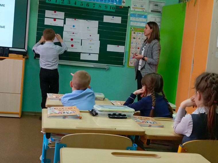 Открытый урок немецкого языка.